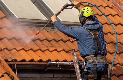 Démoussage et hydrofuge de toiture à Mionnay